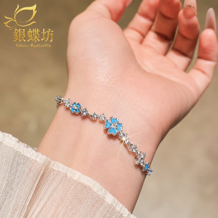 【銀蝶坊】星願四葉草手鍊｜夜光設計輕奢手飾 精緻高級感 女友生日／情人節禮物推薦 商品影片封面