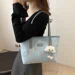 個性通勤女包|潮流簡約大容量休閒托特包,夏季唯美腋下單肩包