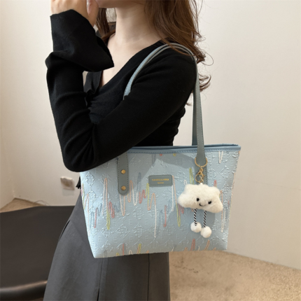 簡約大容量女士手袋｜百搭 Tote Bag・返工休閒兩用・單肩手挽袋